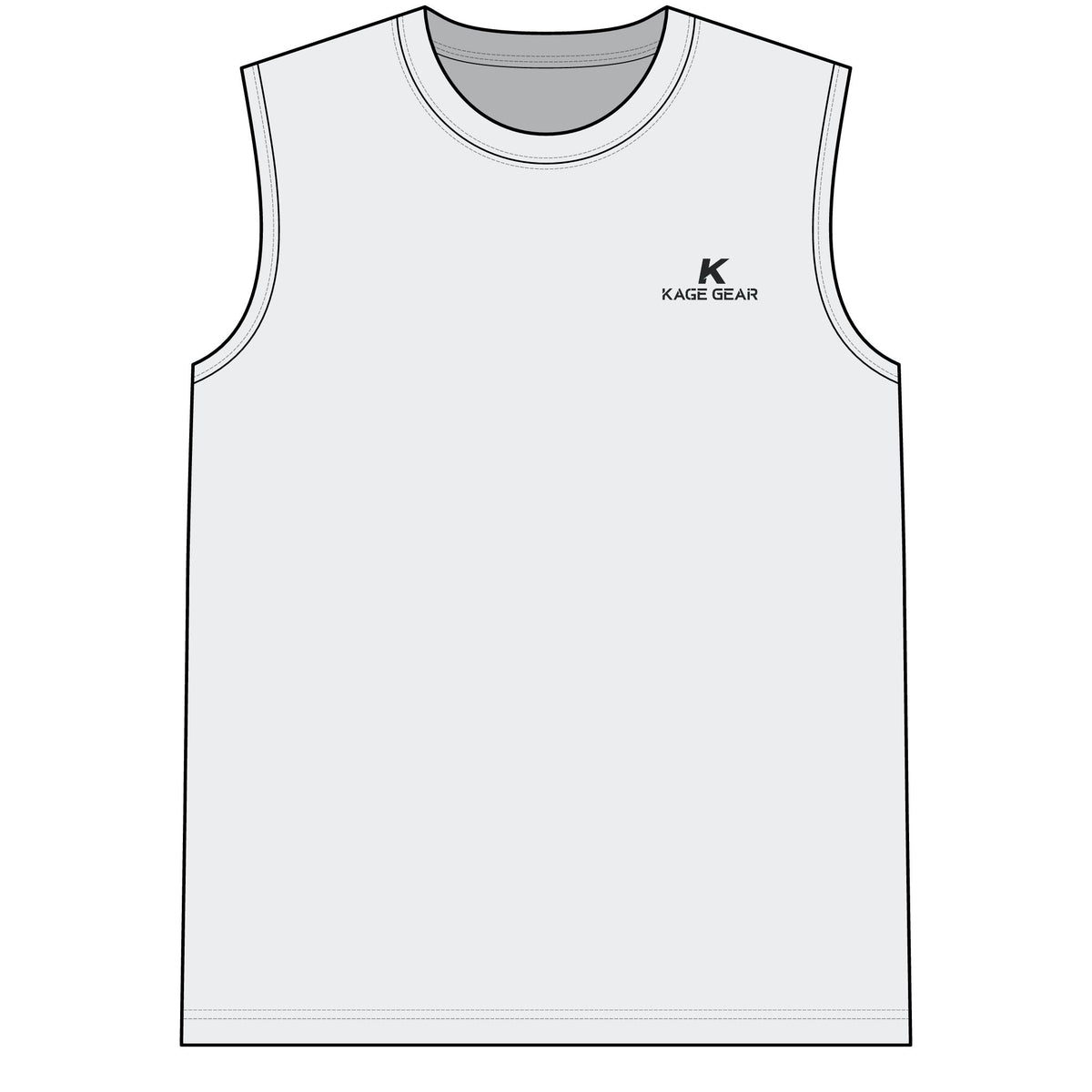 Compression Muscle Tee — Athletic Sleeveless Top with “THERE IS NO TAPPING” Back Print