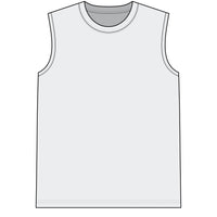 Compression Muscle Tee — Athletic Sleeveless Top with “THERE IS NO TAPPING” Back Print
