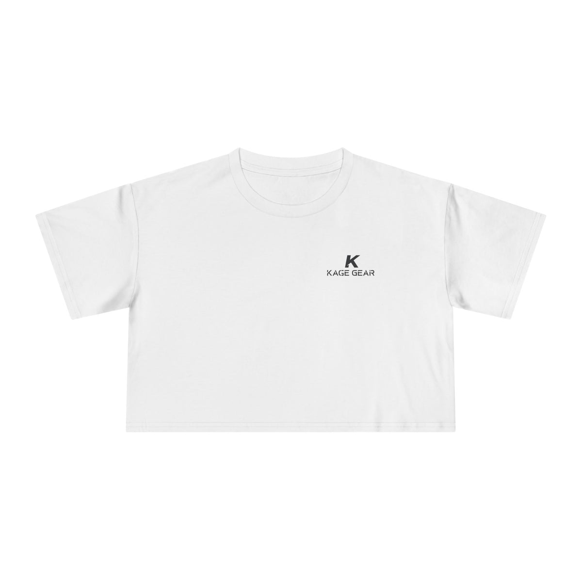 Crop Tee — 'There Is No Tapping' Minimal Graphic Women's Crop Top