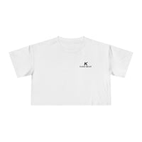 Crop Tee — 'There Is No Tapping' Minimal Graphic Women's Crop Top