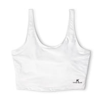 Sports Bra — 'There Is No Tapping' Motivational Workout Crop Top